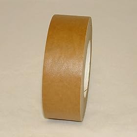 JVCC FPPT-01 Kraft Flatback Paper Packaging Tape: 2 in. x 60 yds. (Brown)