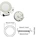 KINGSO 3W Round LED Panel Dimmable Recessed Ceiling Light Warm White 2700-3200K Ultrathin Downlight With Driver Lighting Lamp Fixture AC 85-265V