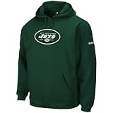 NFL Men's New York Jets Green End Zone Playbook Hood (Hunter, X-Large)