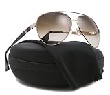 Emporio Armani 9704/S 9704S Sunglasses 48O/CC Light Gold Brown Aviator Shades
