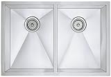 IMAGE OF Blanco 512748 Precision Small Equal Double Bowl Undermount Sink, Stainless Steel