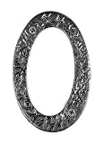 RN0BP - Acorn House Number 0 - Black Hand Forged Iron