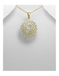 CZ Pendant Necklace In 92.5 Sterling Silver