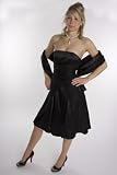 Modell 2030 Abendkleid knielang, schulterfrei