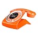 Sagemcom Sixty Digital Cordless Retro Style Telephone with Answering Machine - Orange