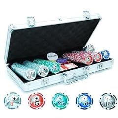 Pokerkoffer Pokerset mit 300 Laserchips Aluminium