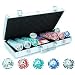 Pokerkoffer Pokerset mit 300 Laserchips Aluminium