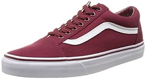 Vans Unisex Old Skool (Canvas) Cordovan/True White Skate Shoe 11.5 Men US
