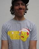 Bunker Mentality 'Golf War' T-Shirt Grey Marl XL