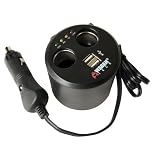 Wagan Twin USB and 12V DC Cup Holder Power Adapter