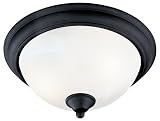 41CiVNwonEL. SL160  Hardware House 545061 Tuscany 12 1/2 Inch by 6 Inch Ceiling Lighting Fixture Textured Black