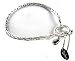 DaVinci Antiqued Silver Wheat Bracelet Double Sterling Layered Toggle Clasp - Fits Pandora Style Beads - You Choose Size, 8IN