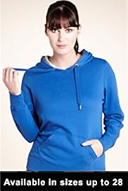Plus Cotton Blend Hooded Tracksuit Top