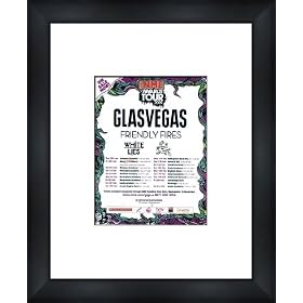 GLASVEGAS UK Tour Jan/Feb 2009 - Framed Original Advert