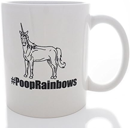 #PoopRainbows© - Funny Unicorn Coffee Mug, 11oz - by SwizzleTwigTM