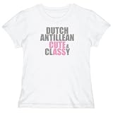 T-Shirt Woman White  Dutch Antillean Cute & Classy  Netherlands Antilles Country