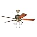 Kichler 300161BAB, Corinth Burnished Antique Brass 52" Ceiling Fan with Light
