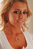 Rhinestone Necklace Earrings Set Belly Dance Outfit