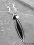 Sterling Silver Ornate Mythical Celtic Harp Bookmark