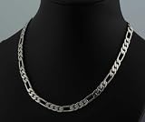 Halskette RIMINI in Edelstahl-Optik nickelfrei Stahlkette Metall Metallkette Kette Halsschmuck M�nnerkette Schmuck f�r den Mann Herrenschmuck K�nigskette M�nnergeschenk Herrengeschenk