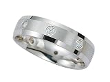 0.32 cts 6mm Round Diamonds Mens Band - 14kt White or Yellow Gold LIFETIME WARRANTEE