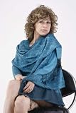 Premium Silk Self Design Paisley Floral Jacquard Shawl / Stole / Wrap 28