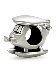 Sterling Silver Ohm Seaplane Bead Charm AAT002