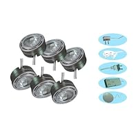 Precision Products 11053 Plus Low Voltage Puck Light Kit, Chrome, 6 Pack