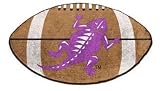 TCU Football Shaped Rug