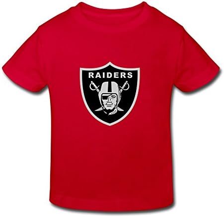 CAILHBABY Kid's Toddler NFL Okland Raiders Logo Age 2-6 T-shirt Red 3 Toddler