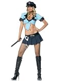 Sexy 6PC Police Officer Cop Sergeant Halloween Costume