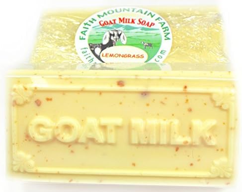 6 oz. Goat Milk Soap - 2(3oz) Pack for Hands and Body Gentle and Mild (Lemongrass)