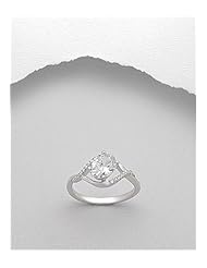 White CZ Ring In 92.5 Sterling Silver