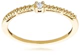 10k White, Yellow, or Rose Gold Diamond Twist Promise Ring (.033 cttw, I-J Color, I3 Clarity)