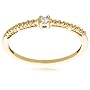 10k White, Yellow, or Rose Gold Diamond Twist Promise Ring (.033 cttw, I-J Color, I3 Clarity)