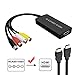 Svideo to HDMI Converter, PS2 HDMI Adapter, AV to HDMI Adapter Support 1080P, PAL/NTSC Compatible with WII, WII U, PS one, PS2, PS3, STB, Xbox, VHS, VCR, Blue-Ray DVD Players