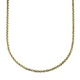 14k Yellow Gold 2.0mm Solid Diamond Cut Rope Chain Necklace, 30"