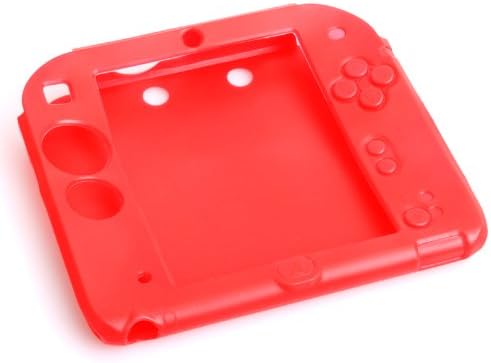 DHSHOP Red Soft Silicone Protective Gel Skin Case Cover for Nintendo 2DS