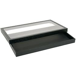 Jewelry Pocket Watch Travel Display Case & Acrylic Lid