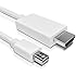 Fosmon Mini Display Port (MiniDP/mDP) to HDMI Adapter Cable for Apple MacBook, MacBook Pro, MacBook Air, Microsoft Surface Pro and Pro 2 (15 Feet)