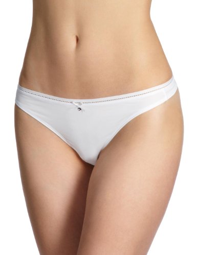 Tommy Hilfiger Damen String 136AL00054 / Cathy thong, Gr. 42 (XL), Wei&szlig; (100 CLASSIC WHITE Preisvergleich