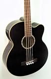 Michael Kelly Firefly 4-String Acoustic-Electric Bass, Transparent Black