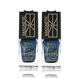 2 x Barry M Special Effects Magnetic Nail Varnish Paint - 328 Bule Polish