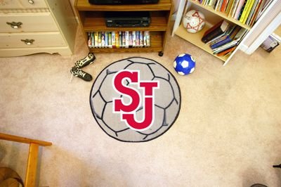 Buy Saint John's Red Storm NCAA Soccer Ball Round Floor Mat (29) by Fan Mats