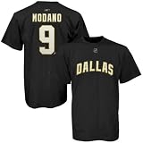 Reebok Dallas Stars #9 Mike Modano Black Player T-shirt
