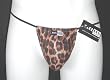 Mens Shiny Leopard G-String Thong Bikini