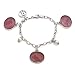 Tagliamonte – 18k White Gold Purple Venetian Cameo with Freshwater Pearl Bracelet, 7.5″