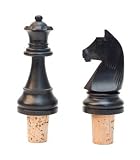 Kikkerland Chess Bottle Stops, Set of 2