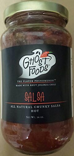 Fiery Hot Chunky Salsa with Bhut Jolokia Chili Pepper