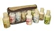 Naturally Tweed Travel Case Bag Gift Set: Moisturizing Body Cream in 5 Fragrances - Cranberry & Lemon Rind, Vanilla Bean & Shea, Honey & Oatmeal, Milk & Almond and Avocado & Olive